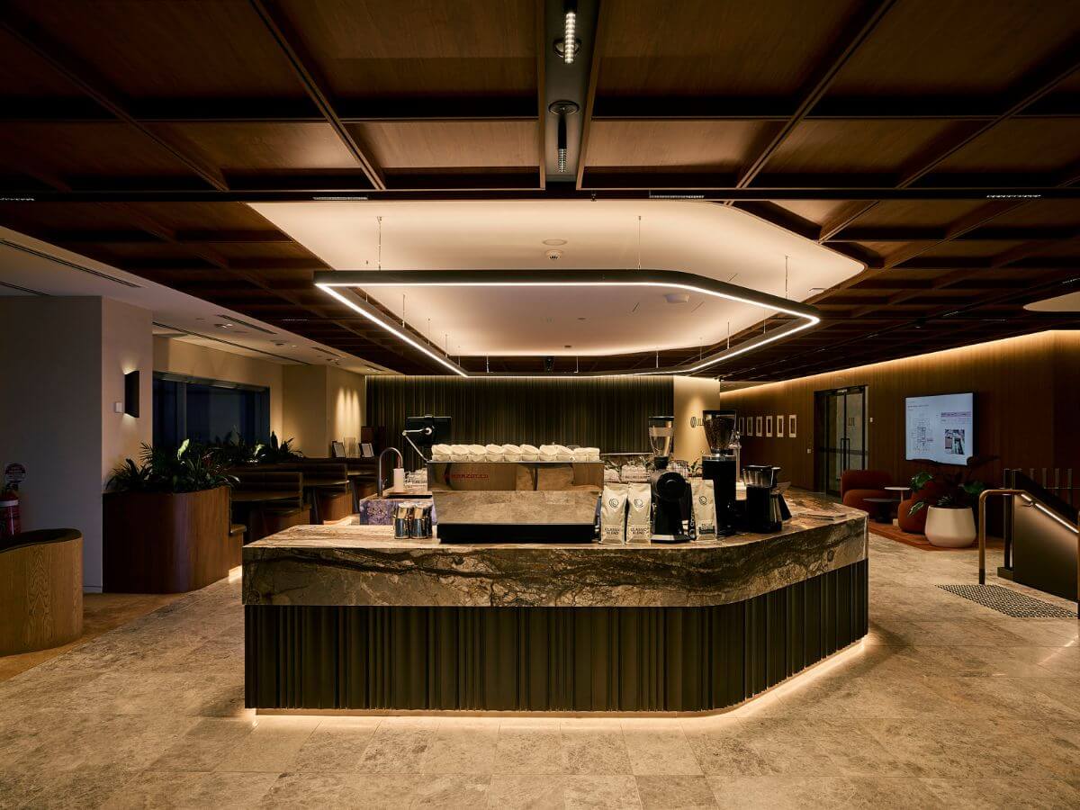 JLL office and barista cafe at 101 Collins St, Melbourne