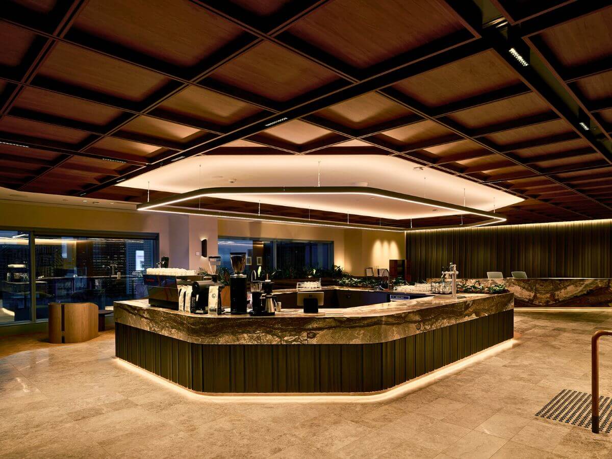 Barista bar design at JLL