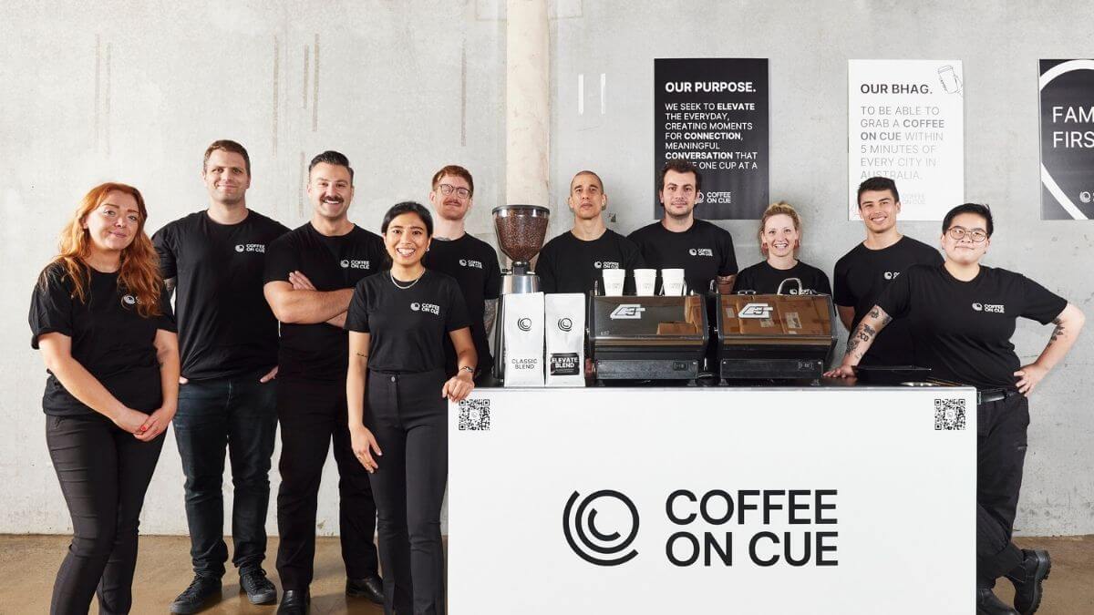 Barista team at Coffee on Cue HQ