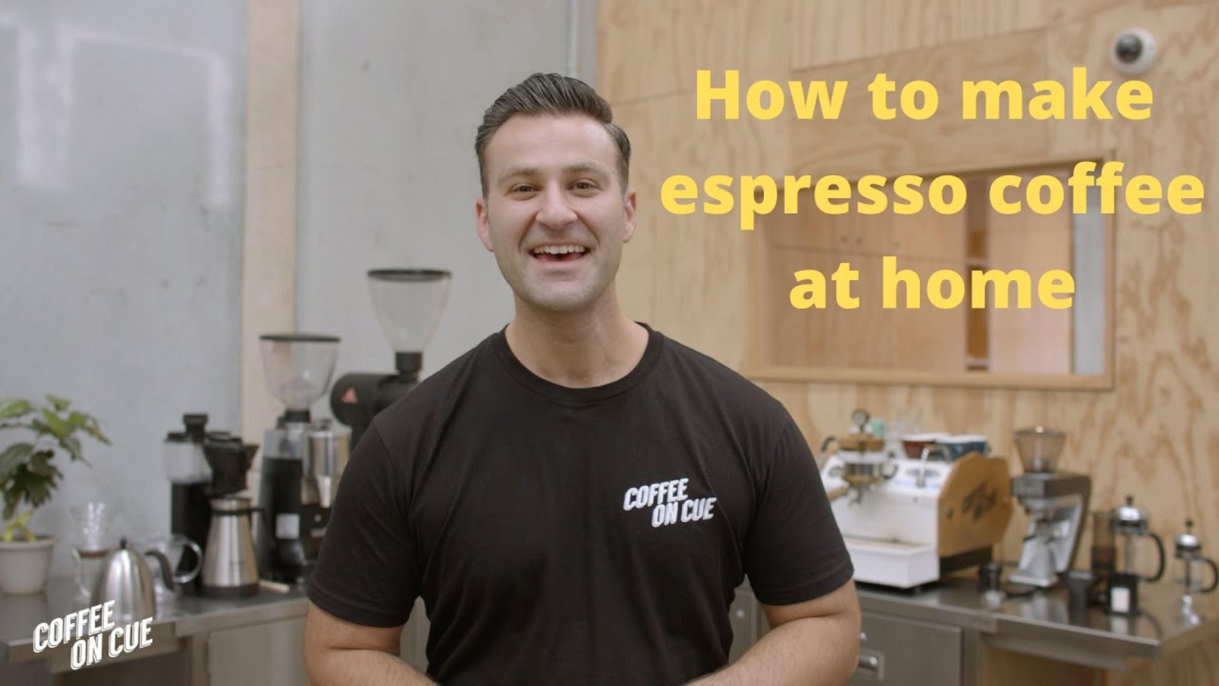 Espresso brewing video tutorial thumbnail