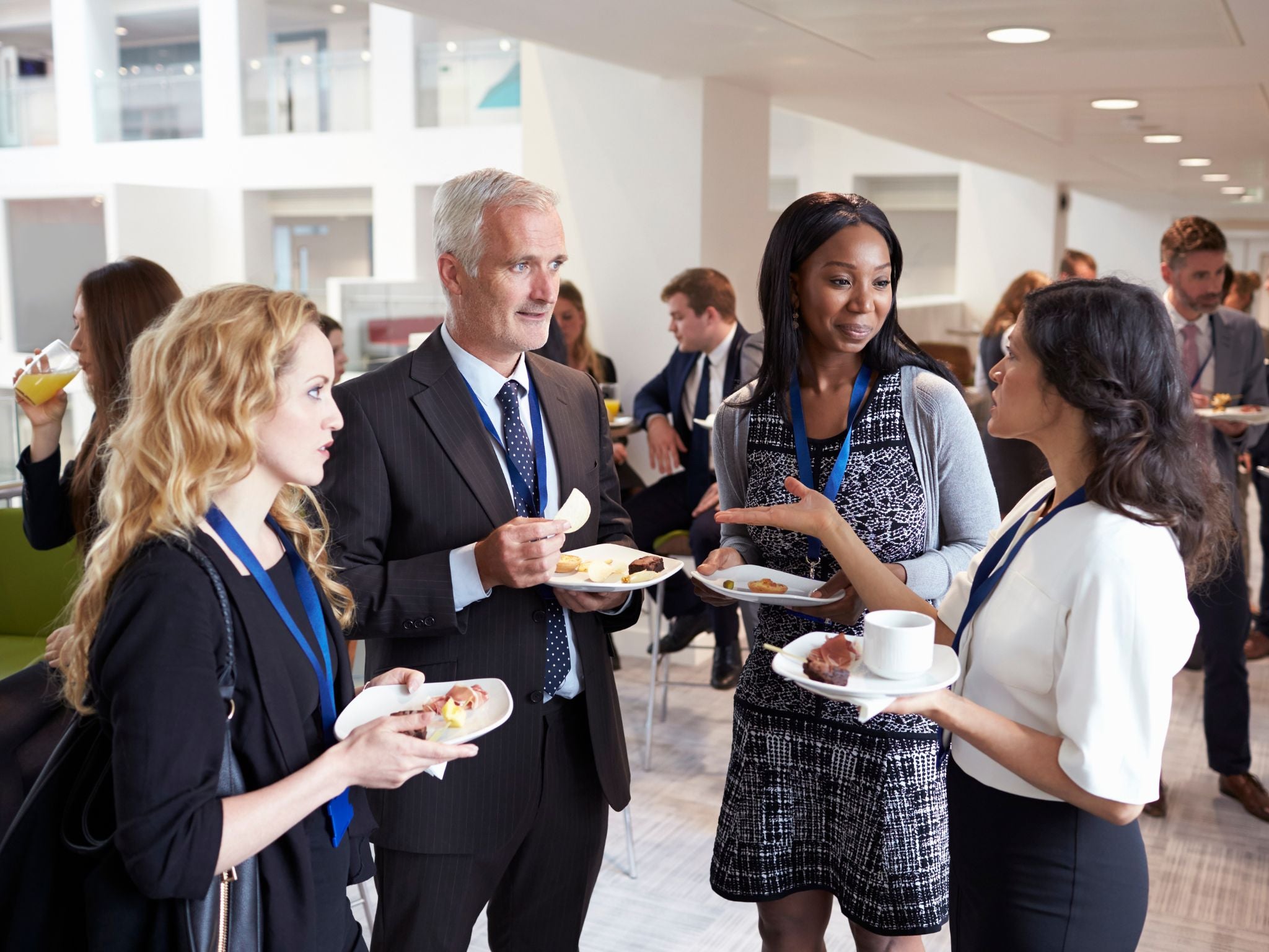 Guests enjoying breakout session at event