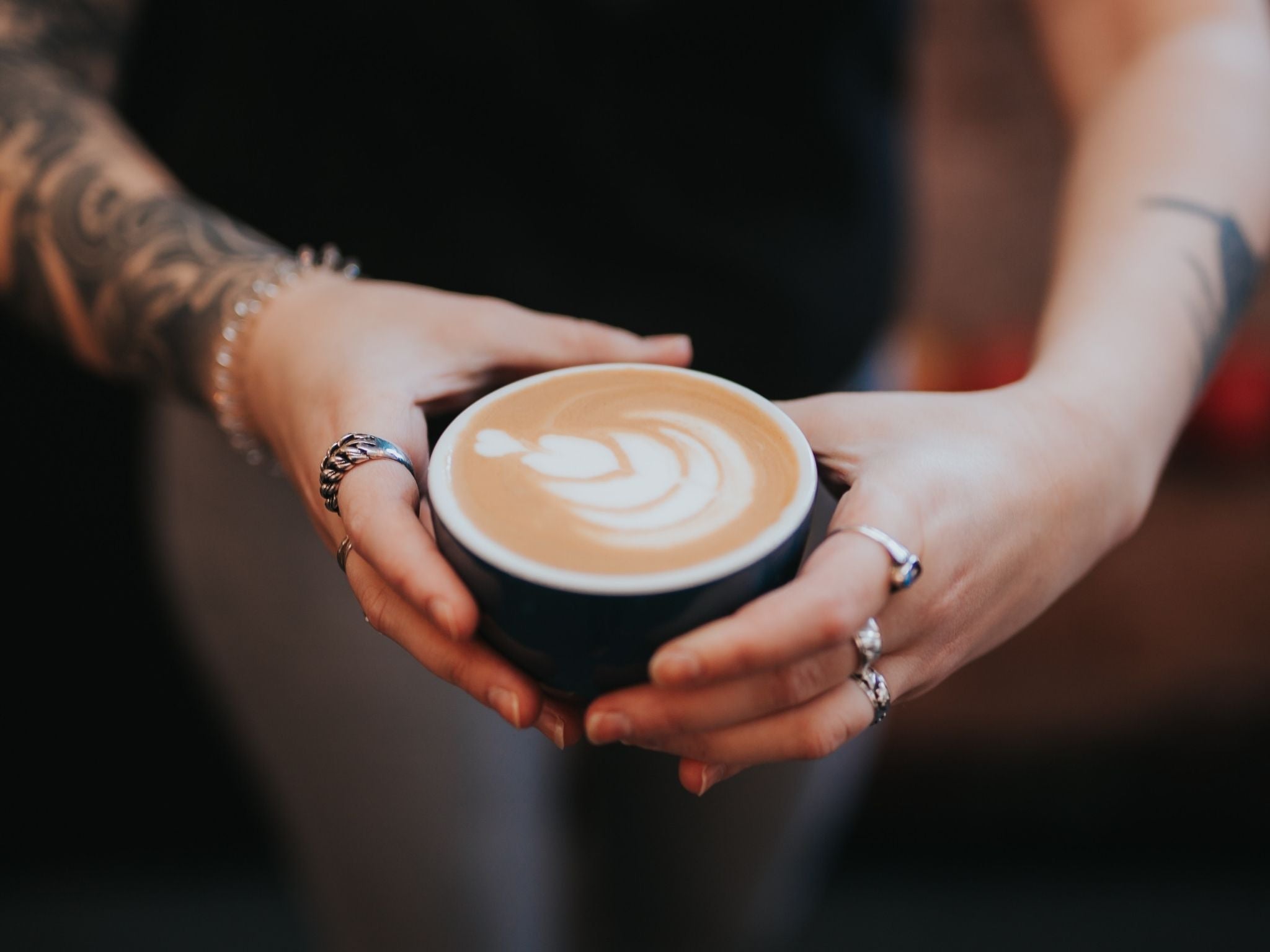 Coffee with latte art