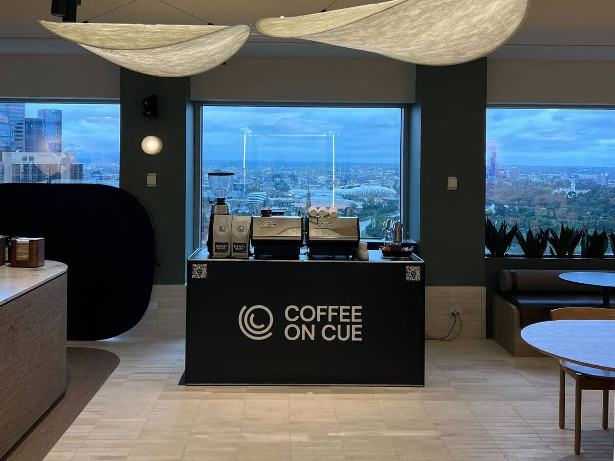 Coffee cart in corporate office kitchen