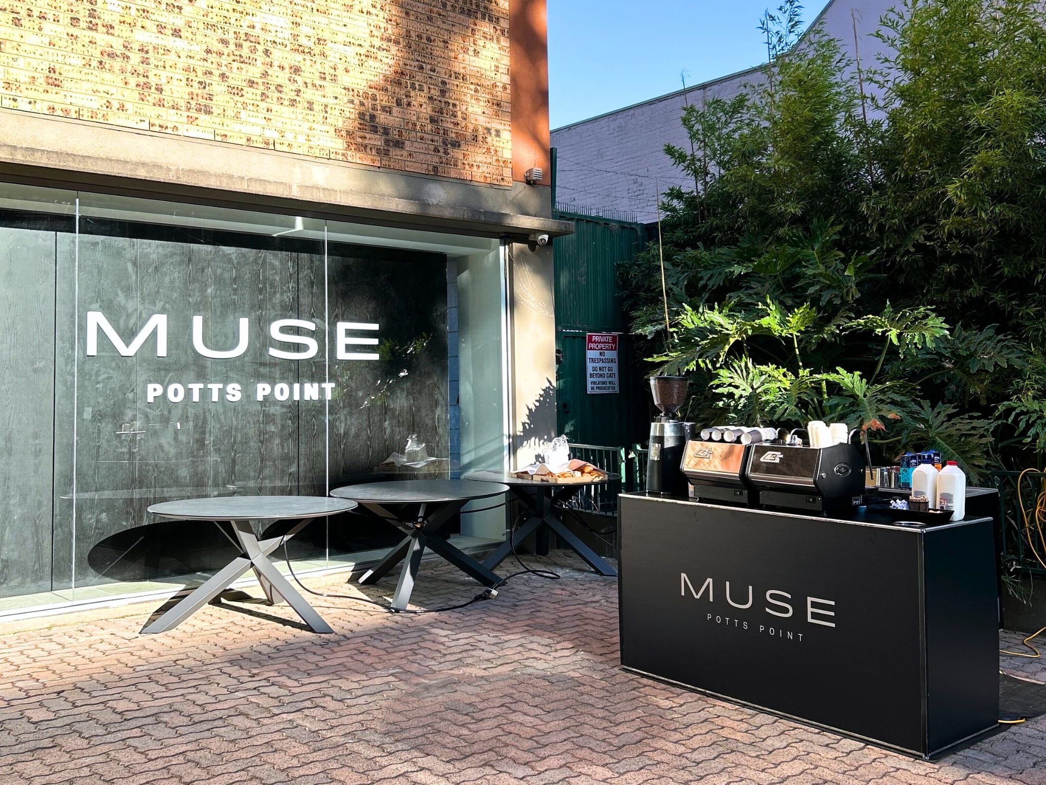 Muse branded cart in sydney