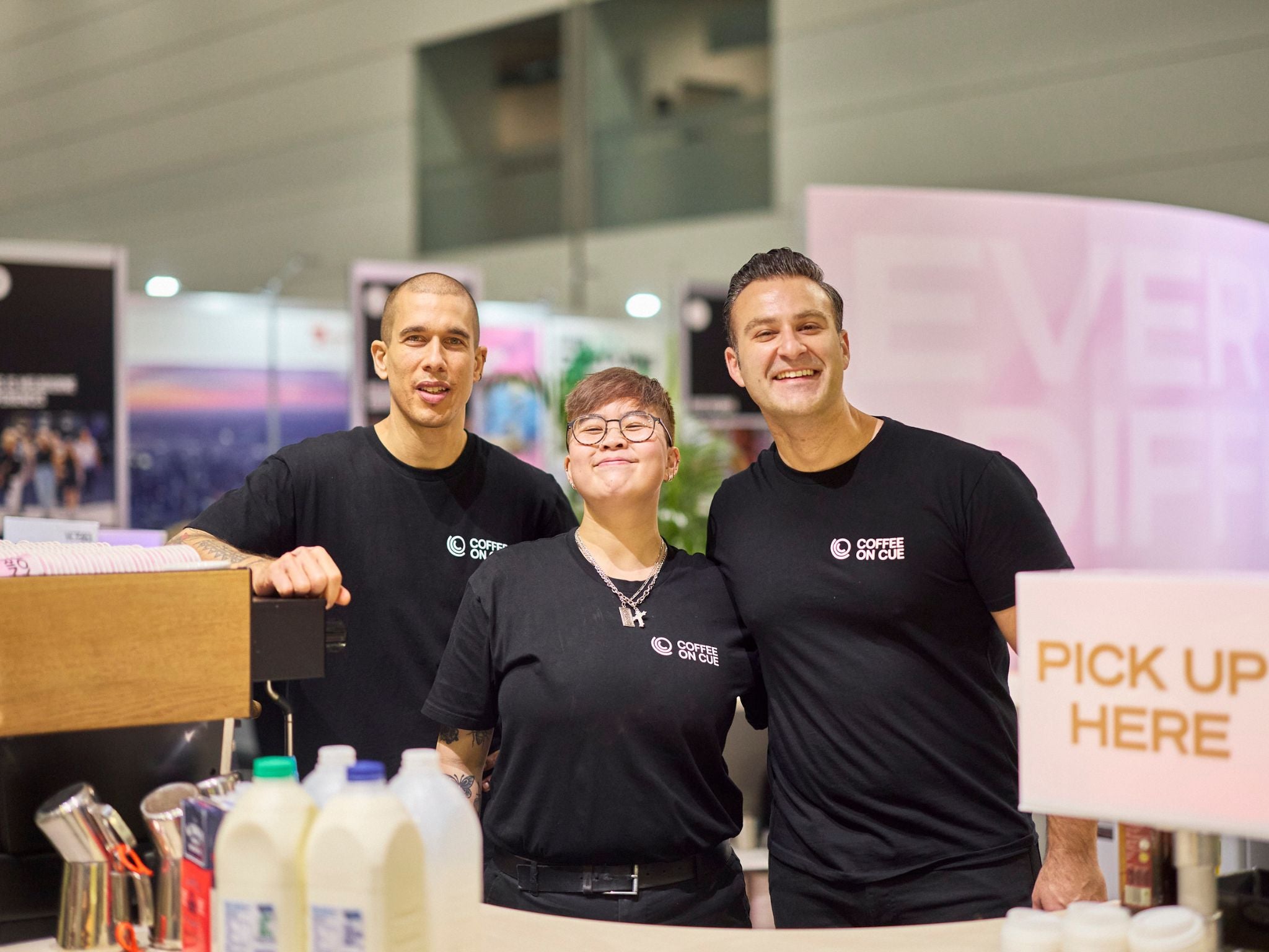 Barista team at ate show