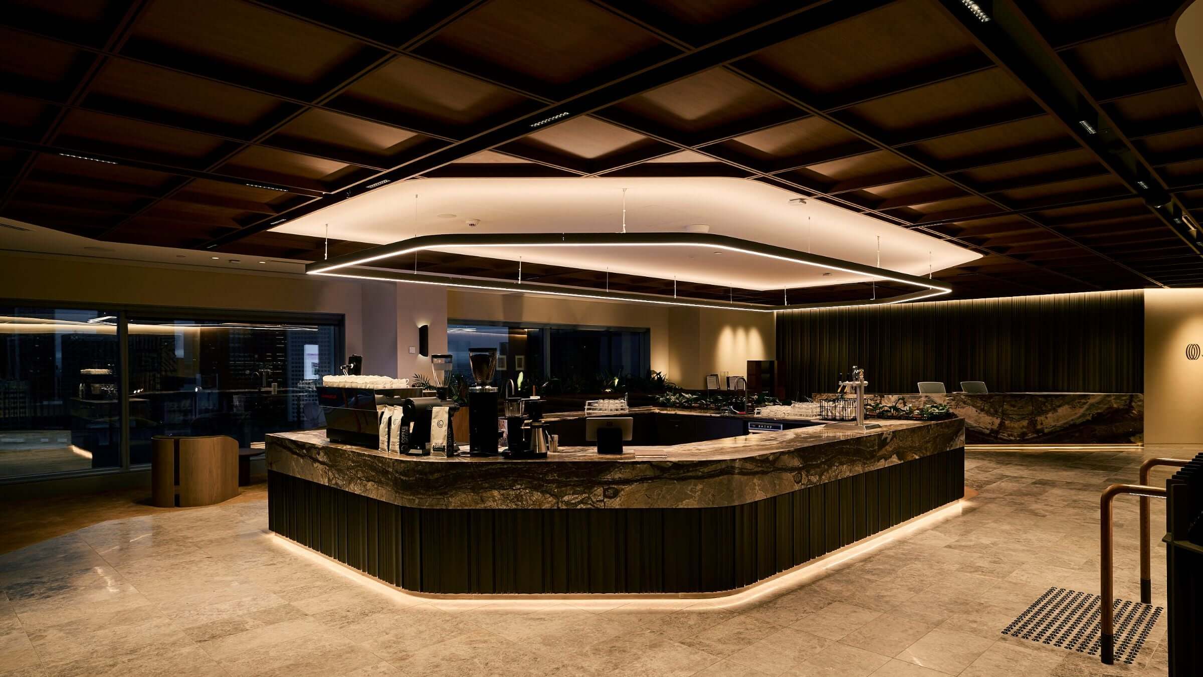 JLL in-house barista workplace cafe