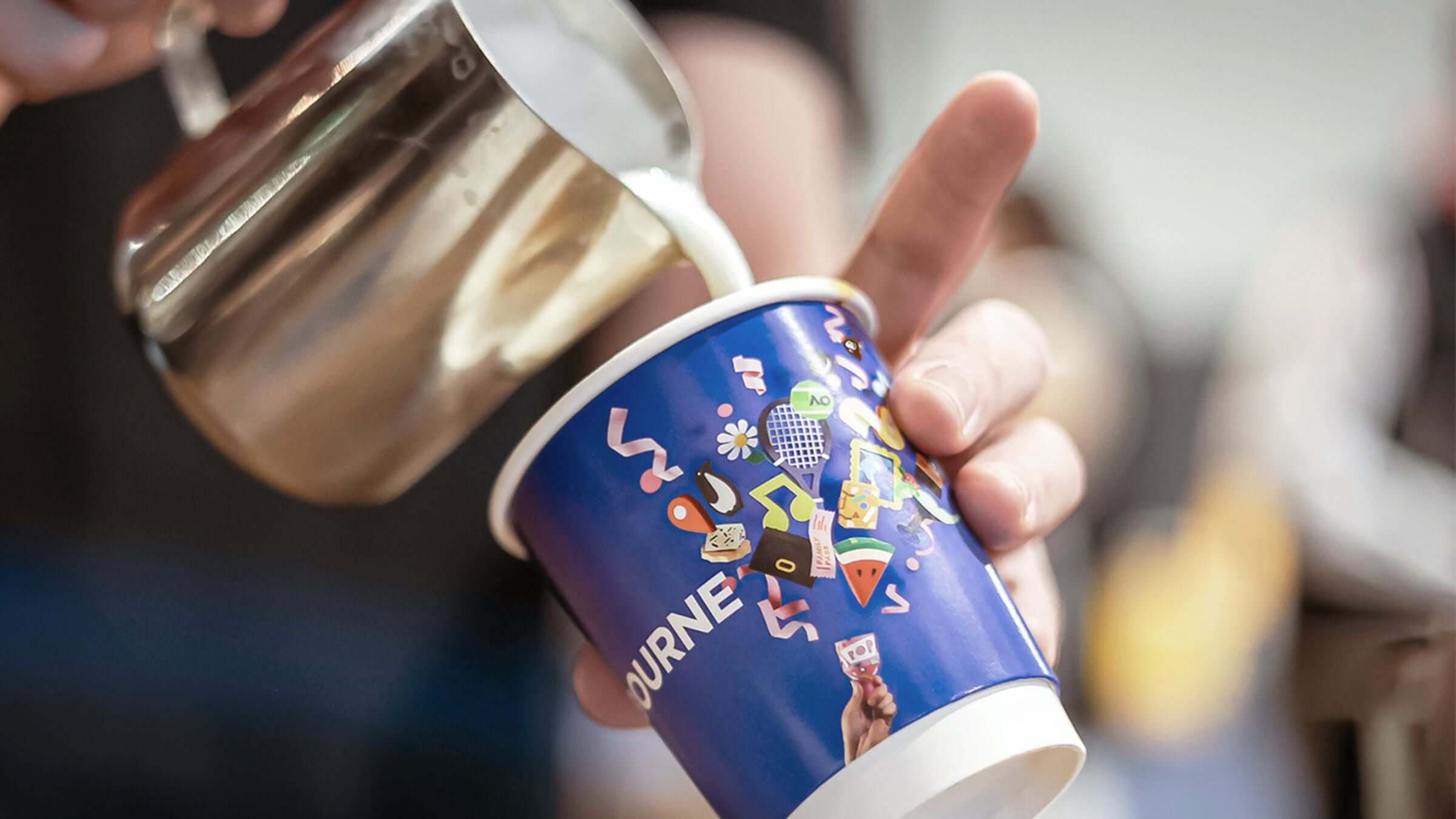 Melbourne branded coffee cup