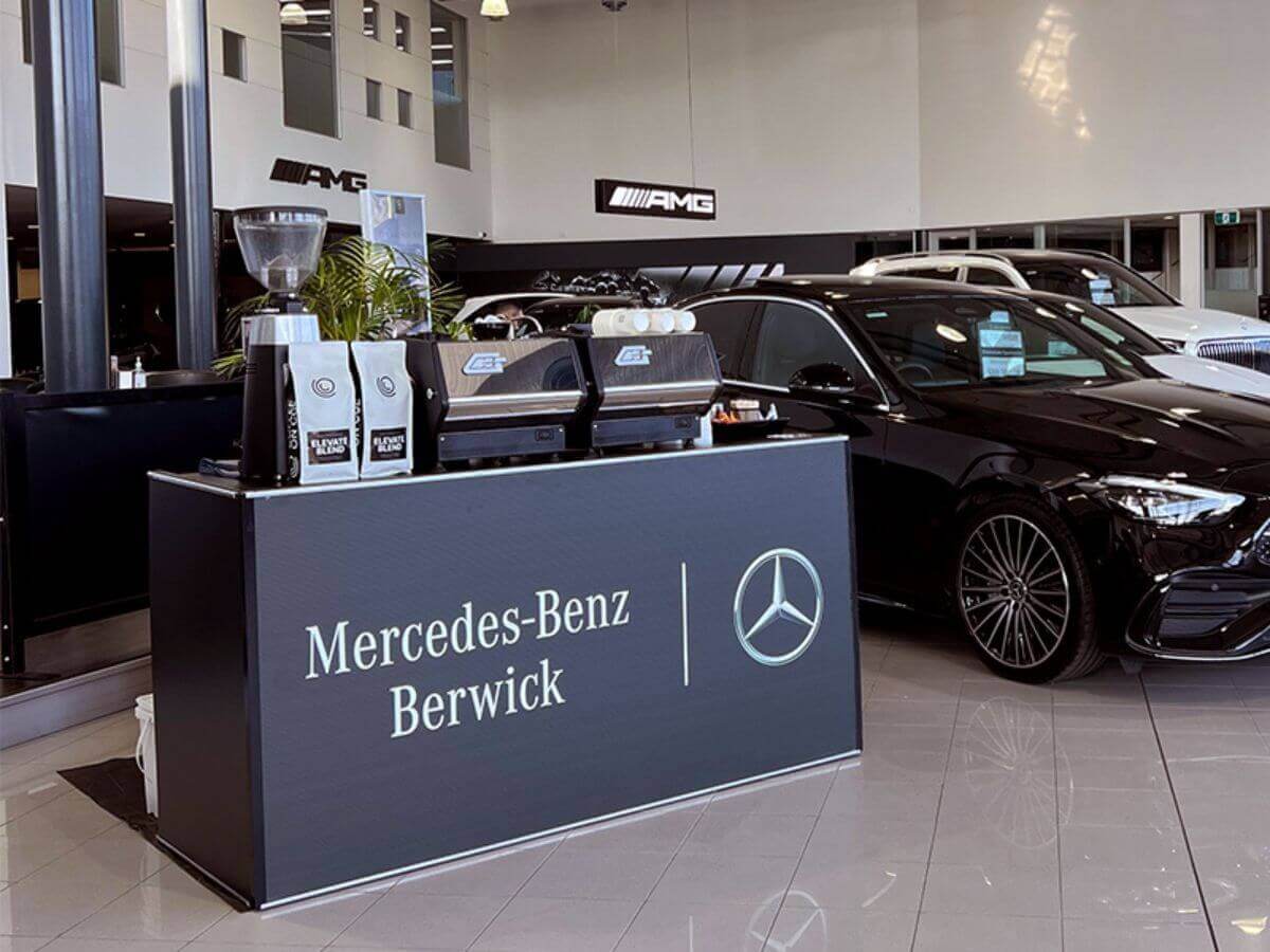 Mercedes Benz branded cart