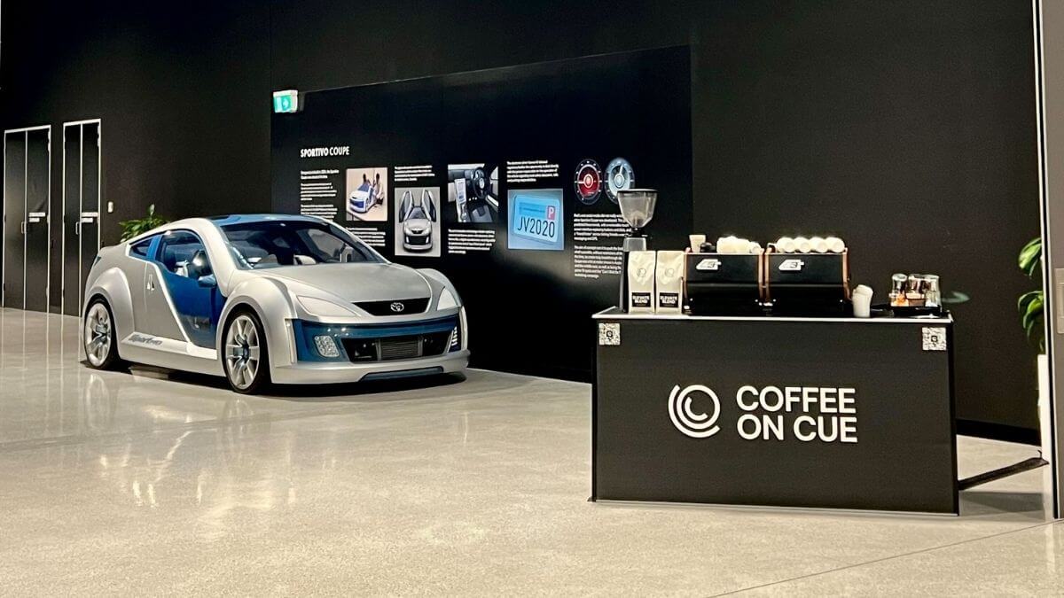 Toyota Melbourne coffee cart at facility