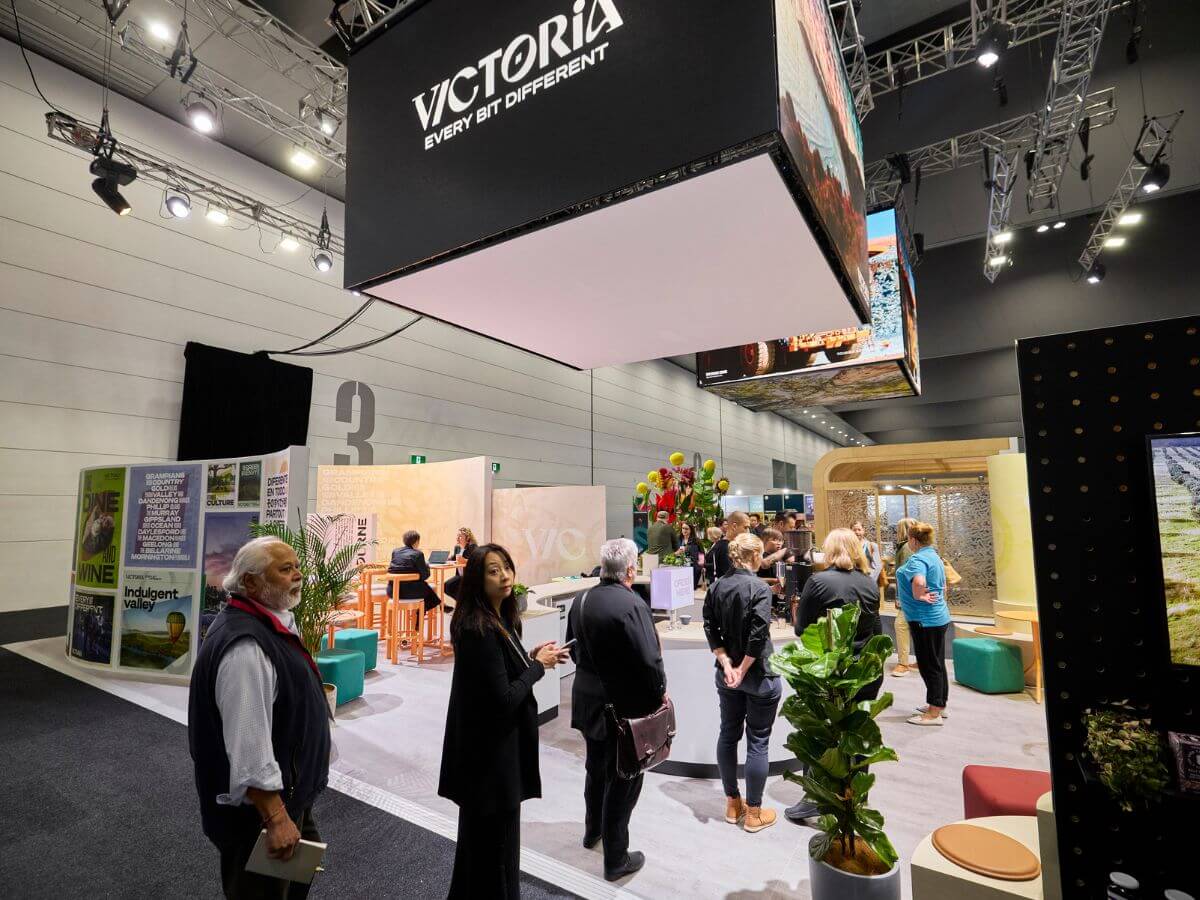 Visit Victoria stand in Melbourne